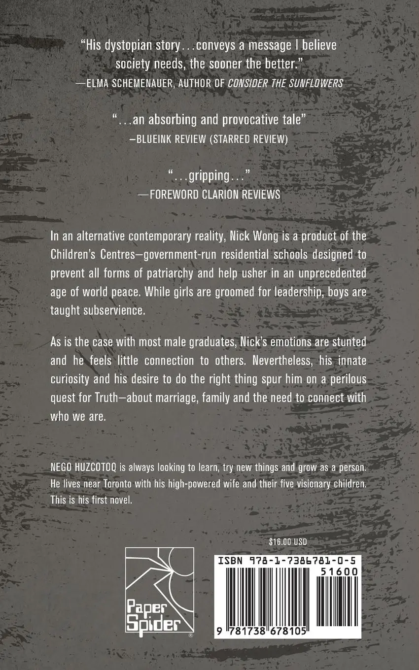 Rückseite: 9781738678105 | Severed Roots | a dystopian novel | Nego Huzcotoq | Taschenbuch | 2023