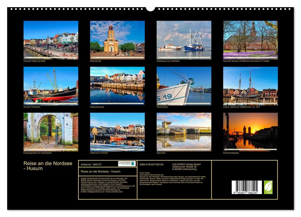 Bild: 9783457768105 | Reise an die Nordsee - Husum (hochwertiger Premium Wandkalender...