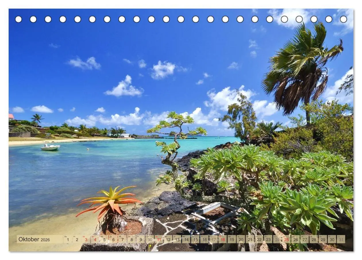 Bild: 9783516238105 | Träum dich nach Mauritius (Tischkalender 2026 DIN A5 quer),...