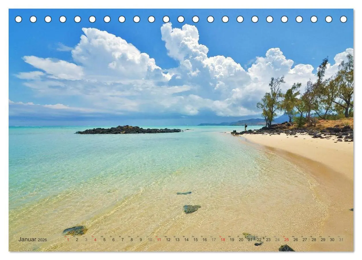 Bild: 9783516238105 | Träum dich nach Mauritius (Tischkalender 2026 DIN A5 quer),...