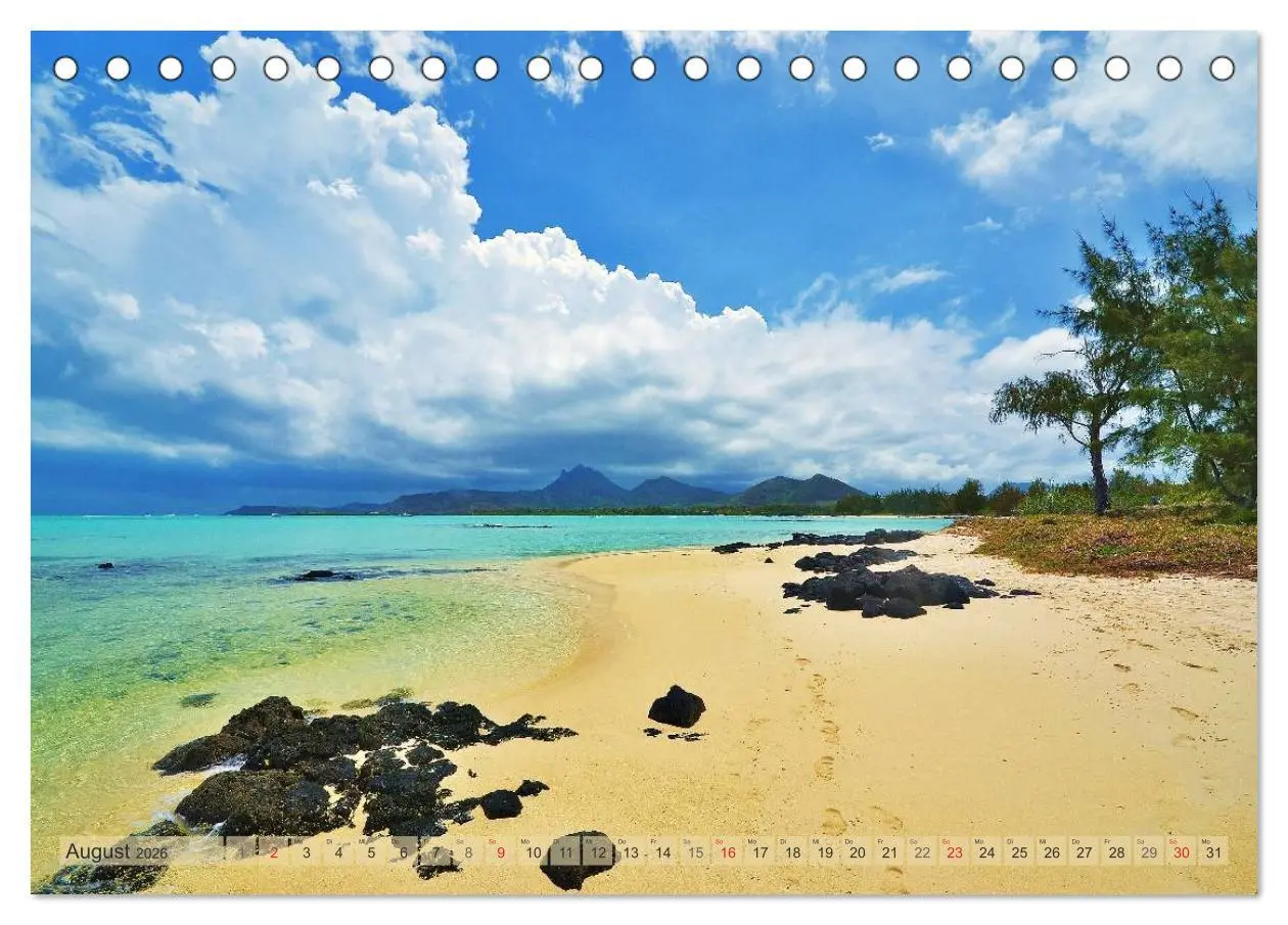 Bild: 9783516238105 | Träum dich nach Mauritius (Tischkalender 2026 DIN A5 quer),...
