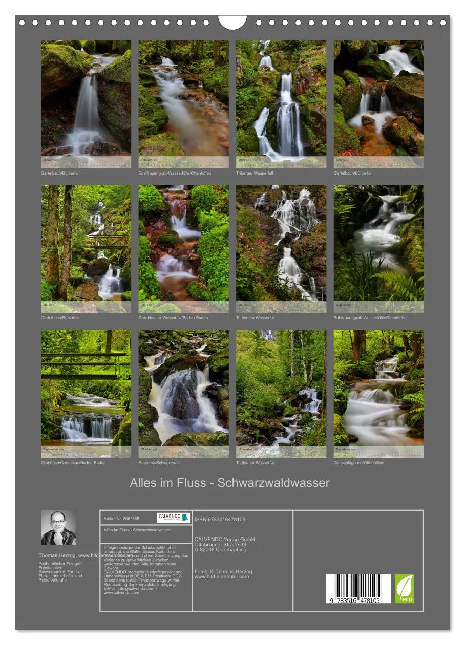 Bild: 9783516478105 | Alles im Fluss - Schwarzwaldwasser (Wandkalender 2026 DIN A3 hoch),...