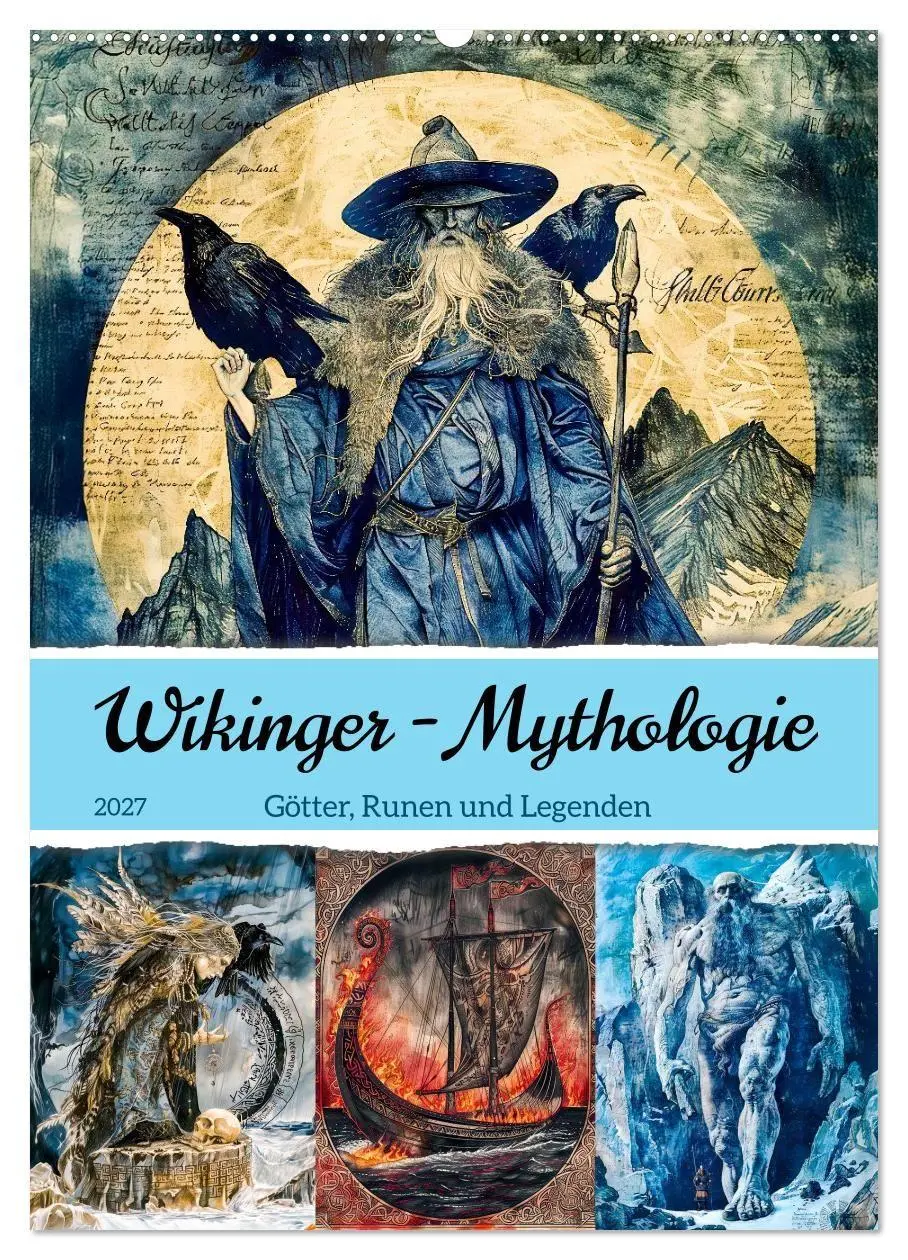Cover: 9783516928105 | Wikinger - Mythologie - Götter, Runen und Legenden (Wandkalender...