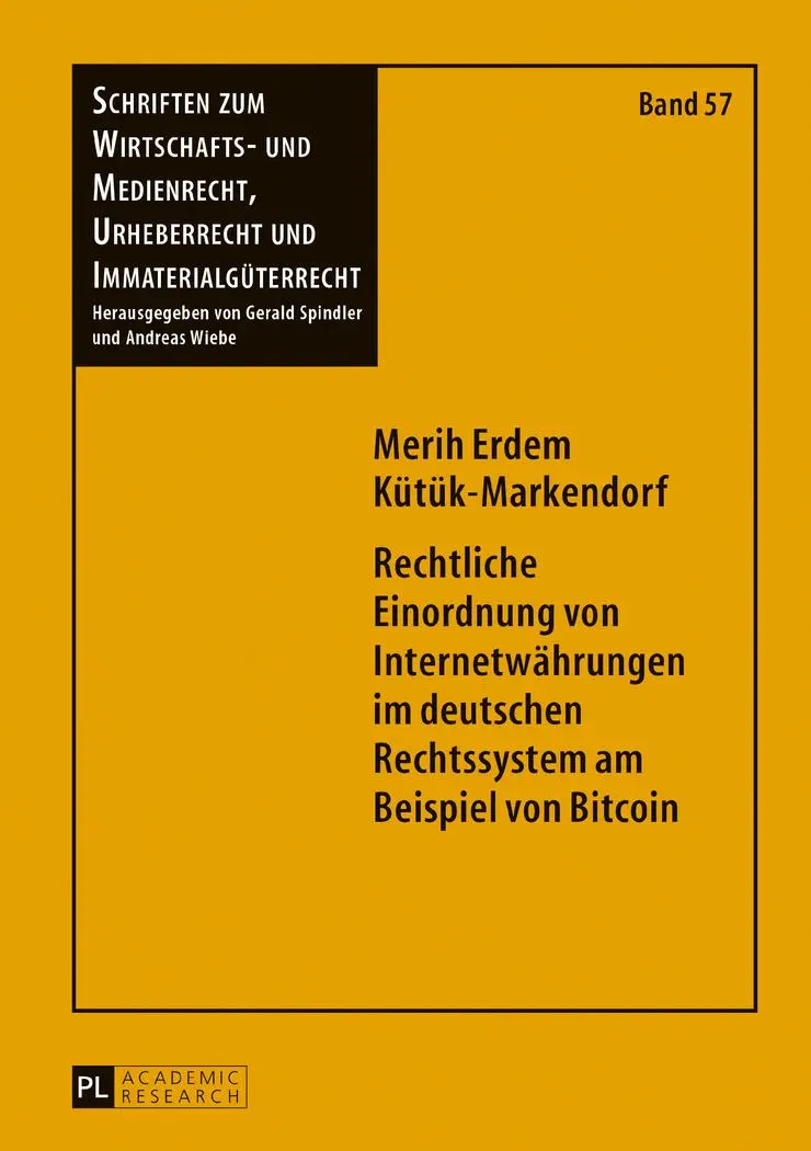 Cover: 9783631698105 | Rechtliche Einordnung von Internetwährungen im deutschen...