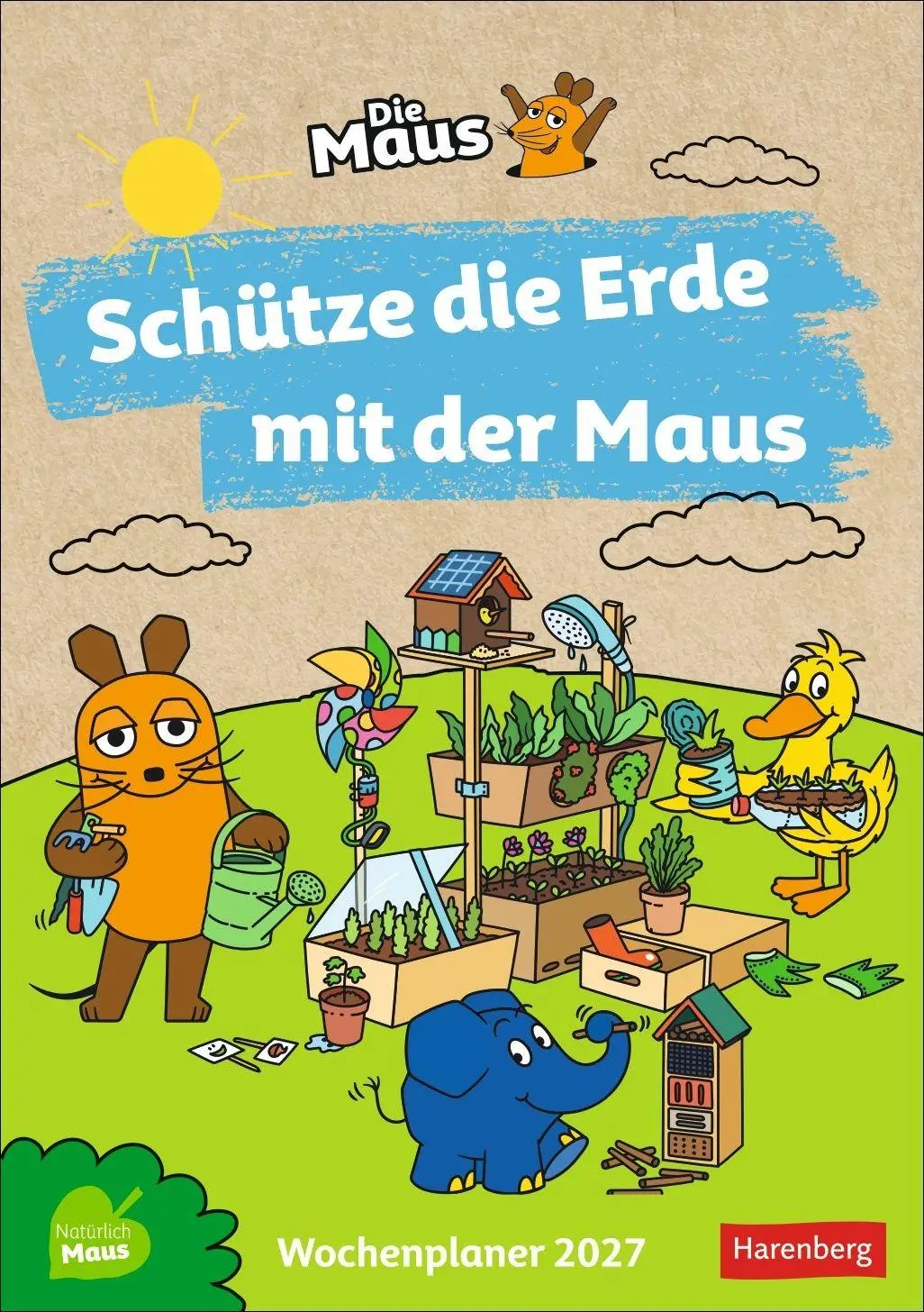 Cover: 9783840038105 | Schütze die Erde mit der Maus Kalender 2027 - Wochenplaner | Ulrike