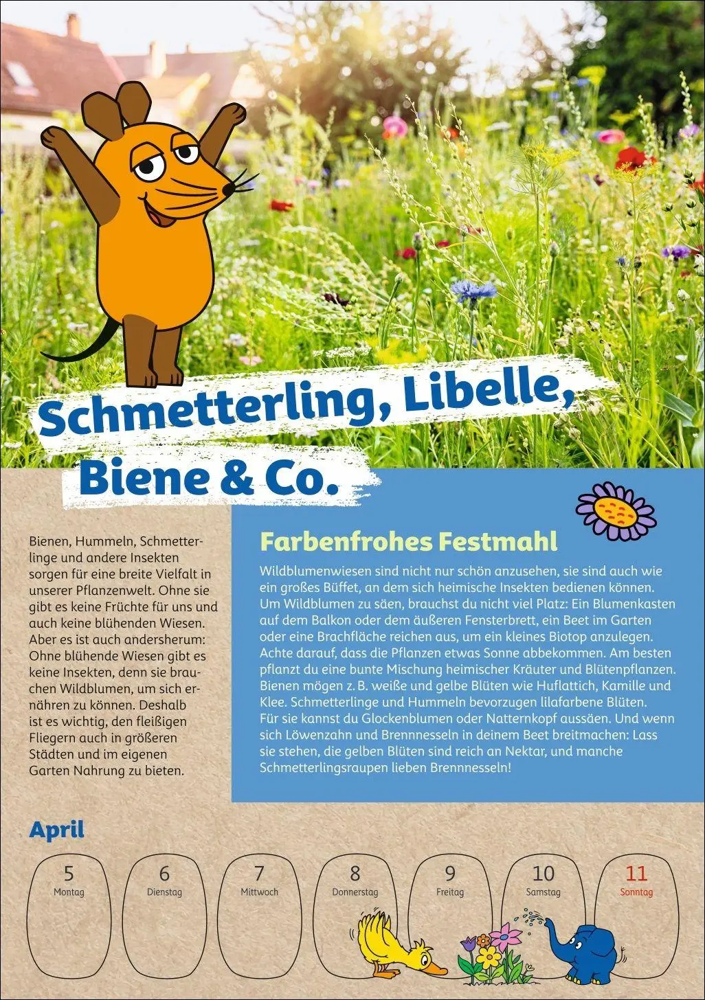 Bild: 9783840038105 | Schütze die Erde mit der Maus Kalender 2027 - Wochenplaner | Ulrike