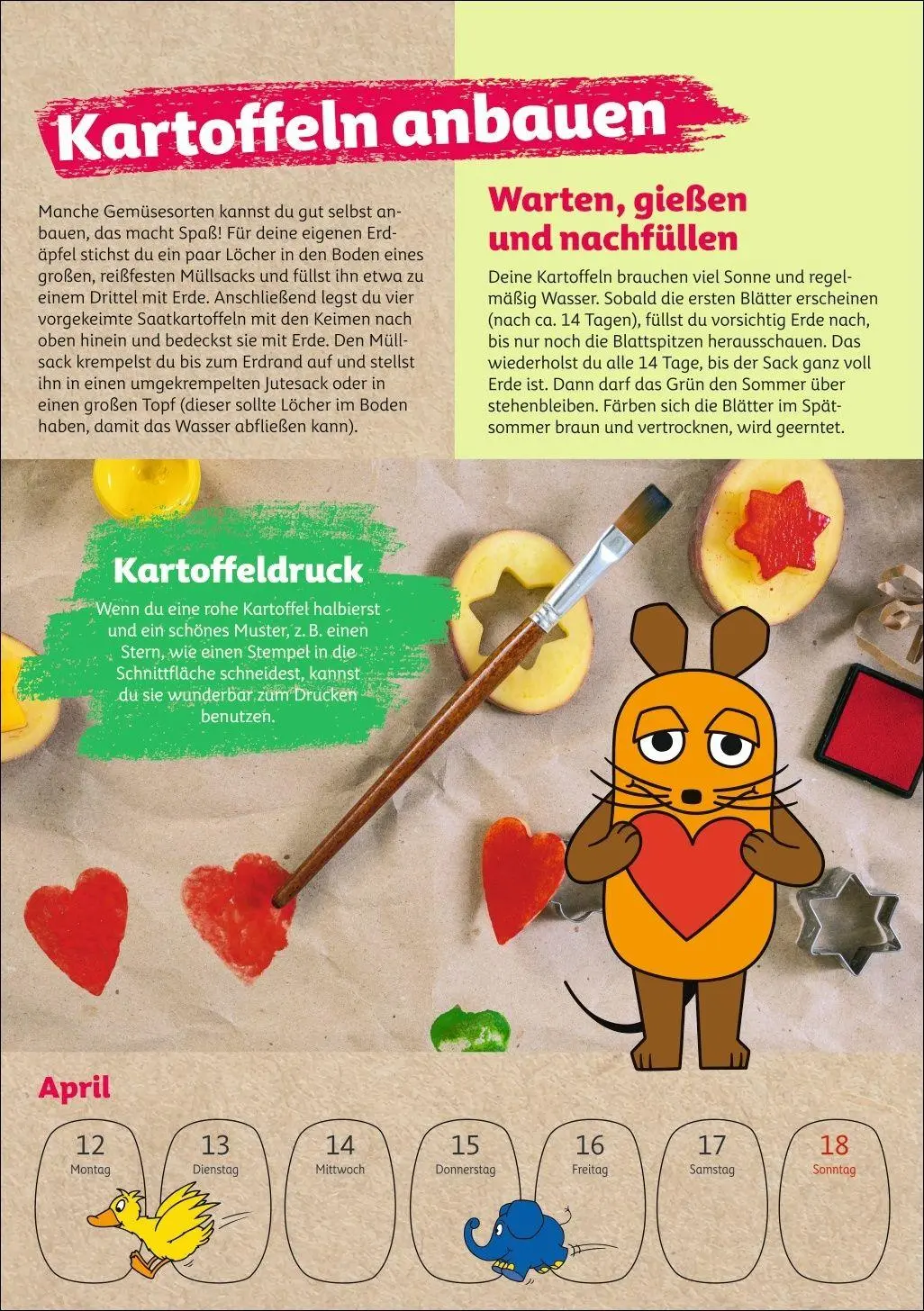 Bild: 9783840038105 | Schütze die Erde mit der Maus Kalender 2027 - Wochenplaner | Ulrike