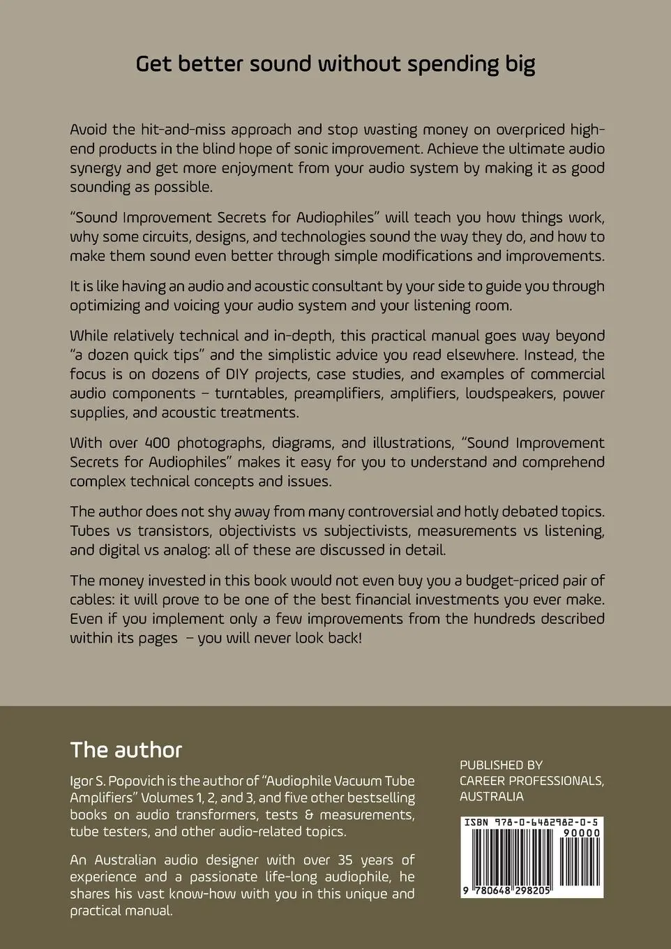 Rückseite: 9780648298205 | Sound Improvement Secrets For Audiophiles: Get Better Sound Without...