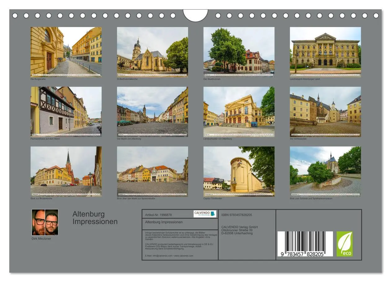 Bild: 9783457828205 | Altenburg Impressionen (Wandkalender 2026 DIN A4 quer), CALVENDO...