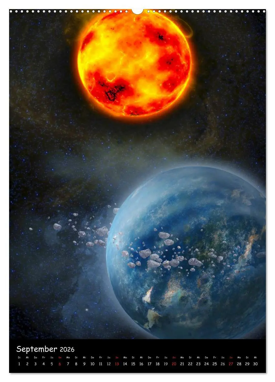Bild: 9783516468205 | Die Welt der Planeten (hochwertiger Premium Wandkalender 2026 DIN...