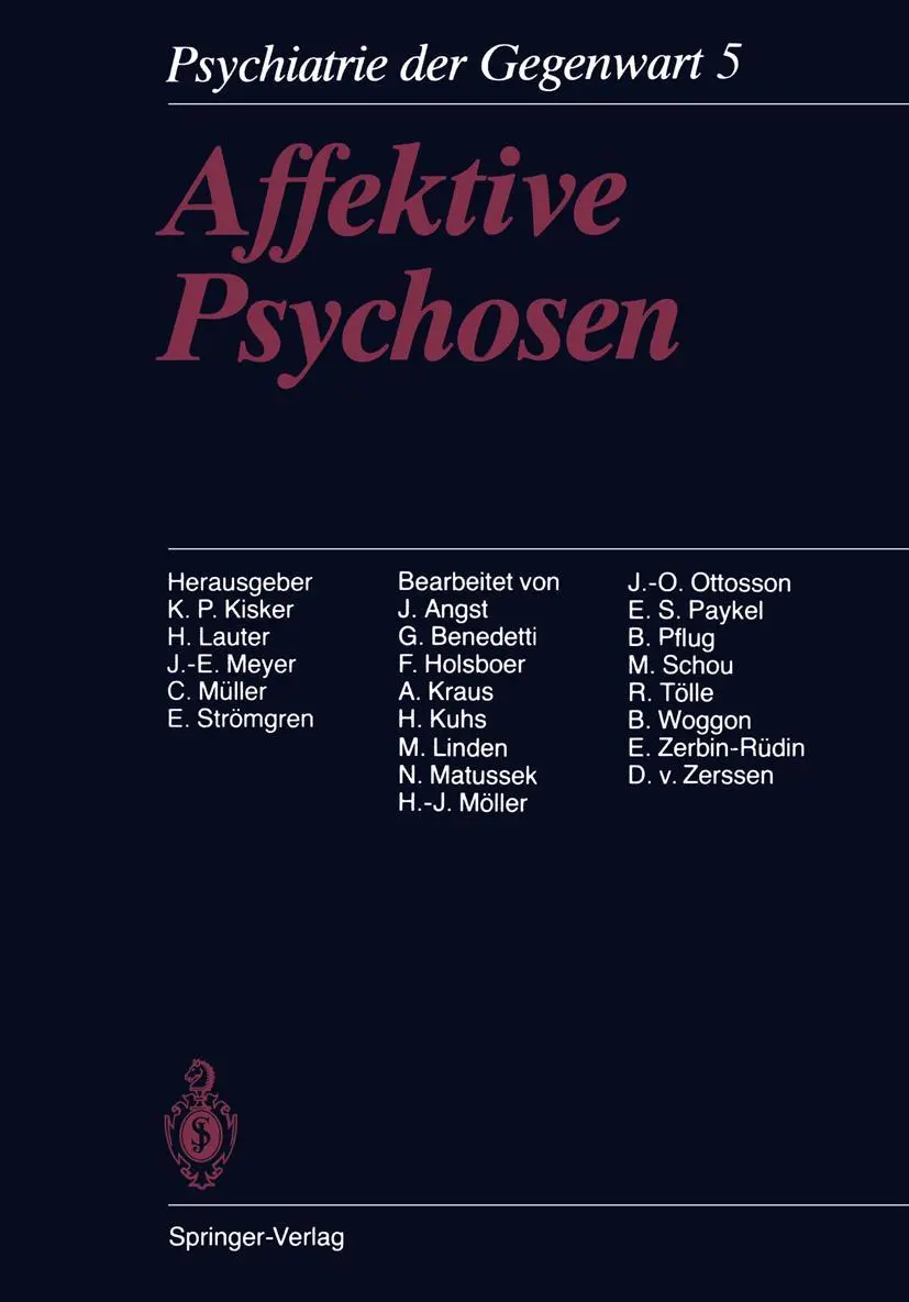 Cover: 9783642718205 | Affektive Psychosen | Band 5: Affektive Psychosen | Meyer (u. a.) | x