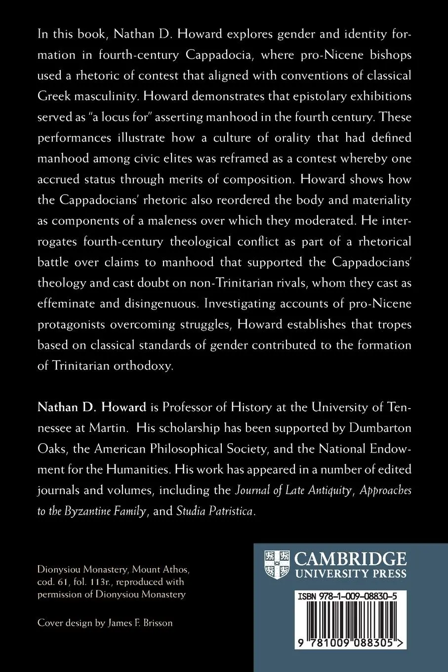 Rückseite: 9781009088305 | Christianity and the Contest for Manhood in Late Antiquity | Howard