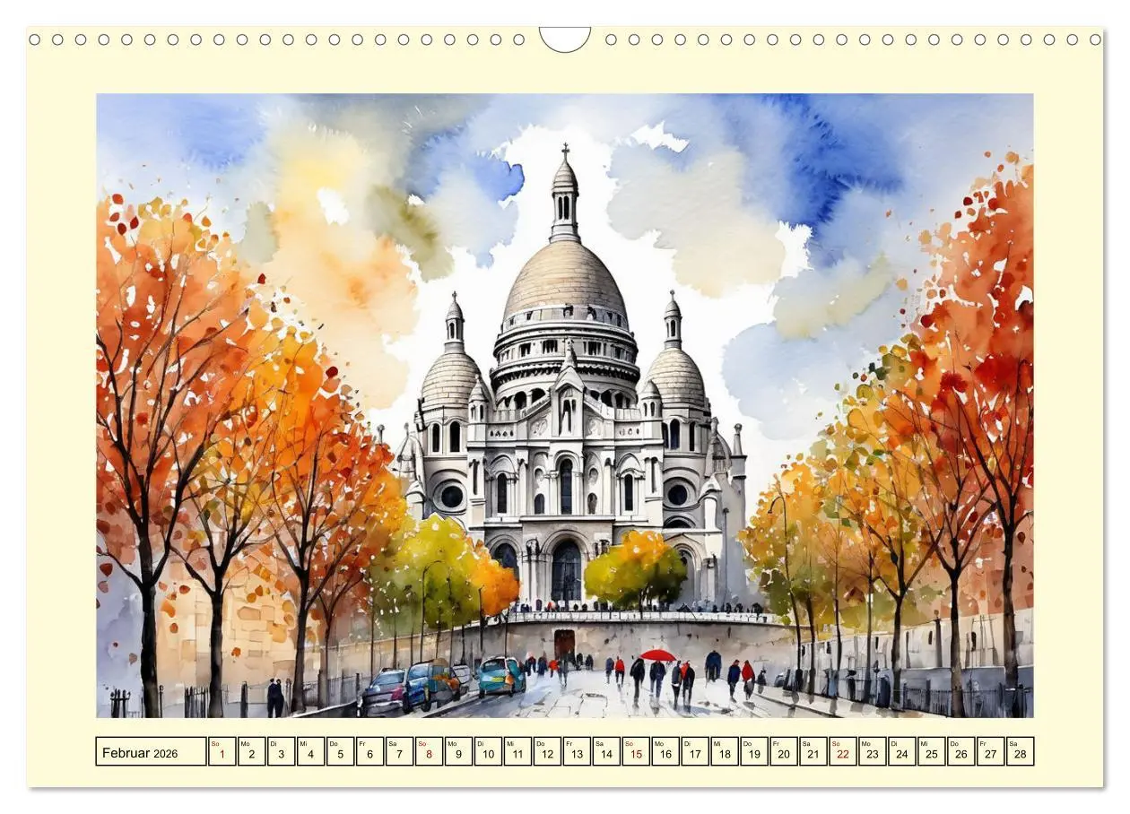 Bild: 9783457368305 | Paris - Stadt der Liebe (Wandkalender 2026 DIN A3 quer), CALVENDO...