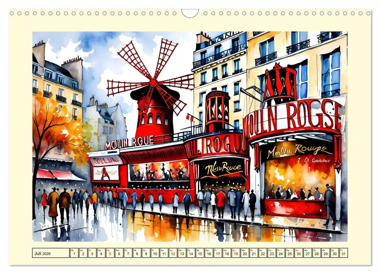 Bild: 9783457368305 | Paris - Stadt der Liebe (Wandkalender 2026 DIN A3 quer), CALVENDO...