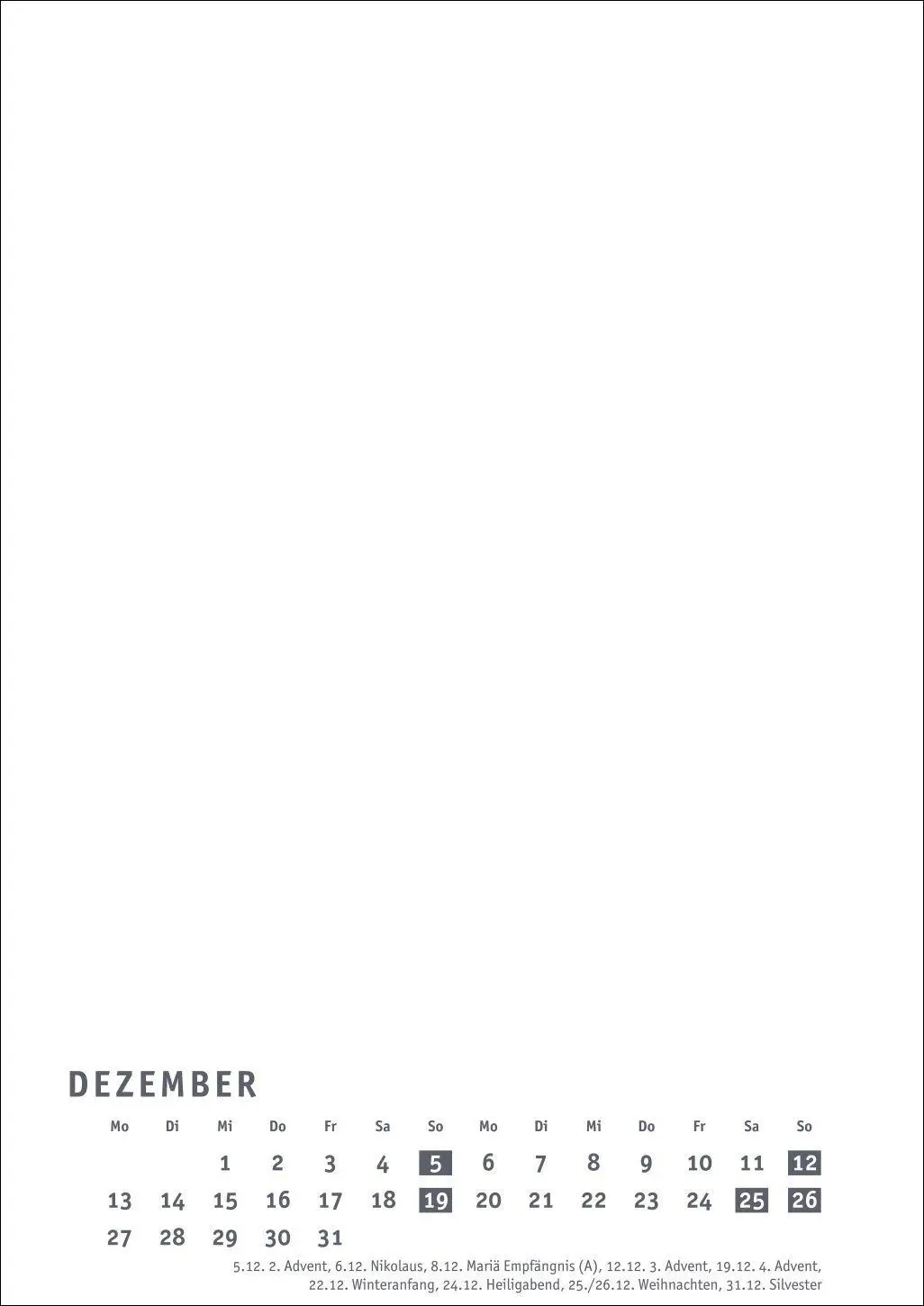 Bild: 9783756418305 | Premium-Bastelkalender weiß A4 2027 | Kalender | Spiralbindung | 14 S.