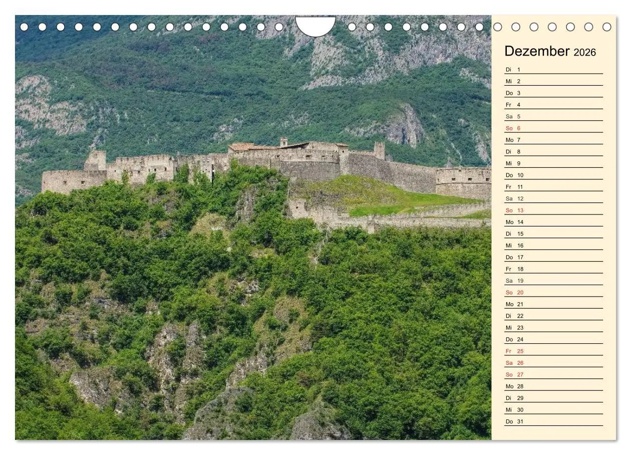 Bild: 9783457978405 | Burgen in Italien (Wandkalender 2026 DIN A4 quer), CALVENDO...