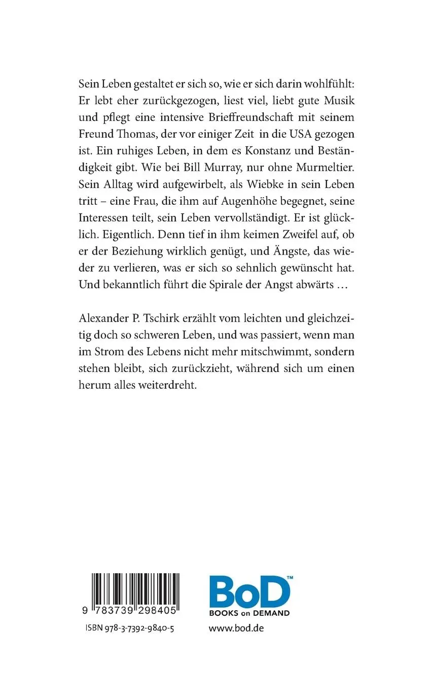 Rückseite: 9783739298405 | (v)erleiden | Alexander P. Tschirk | Taschenbuch | 300 S. | Deutsch