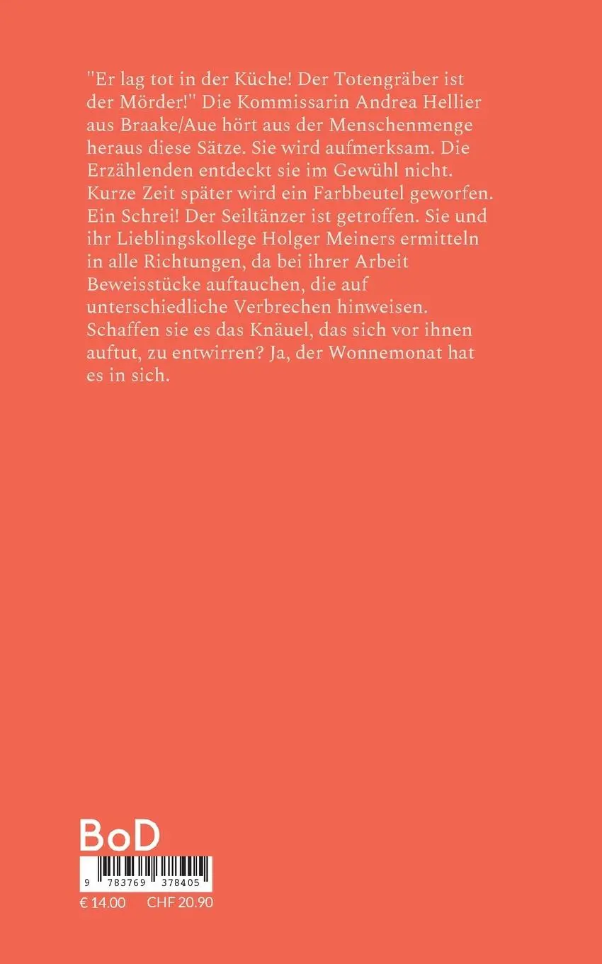Rückseite: 9783769378405 | Trügerischer Wonnemonat | Kriminalroman | Christa Glang | Taschenbuch