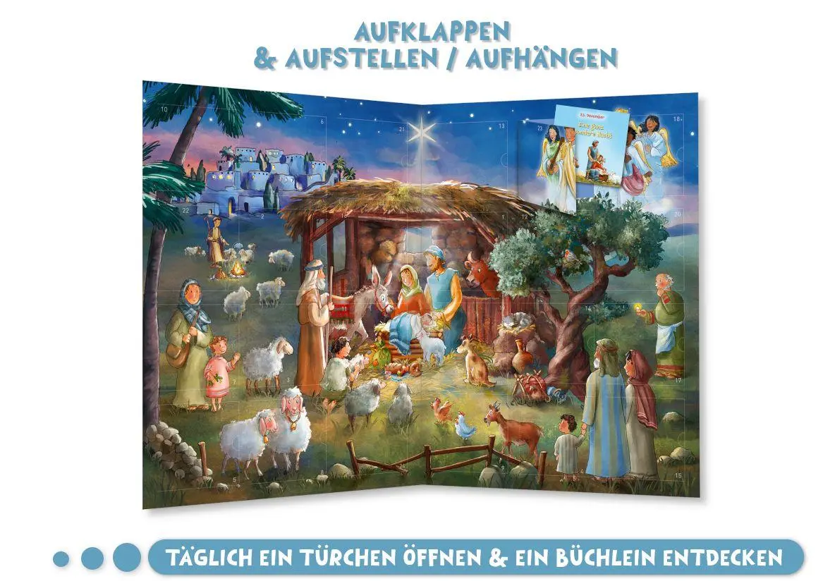Bild: 9783780618405 | Lukas auf dem Weg nach Bethlehem | Ein Adventskalender mit 24 Büchlein