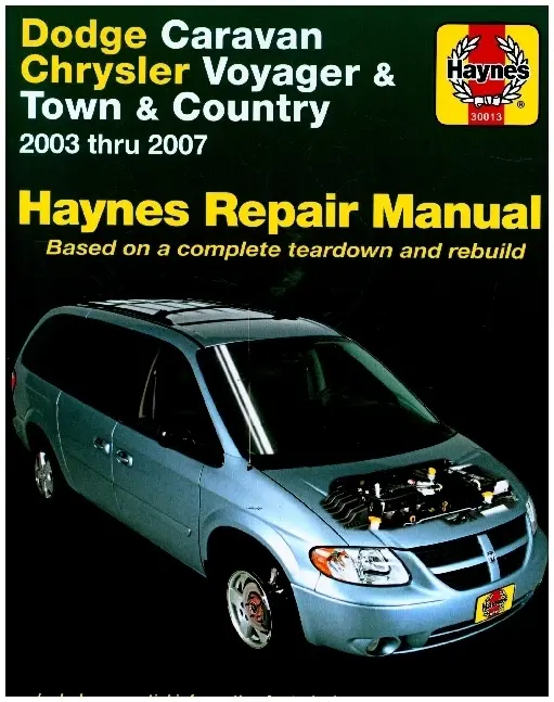 Cover: 9781563928505 | Dodge Caravan, Chrysler Voyager &amp; Town &amp; Country (2003-2007) Haynes...