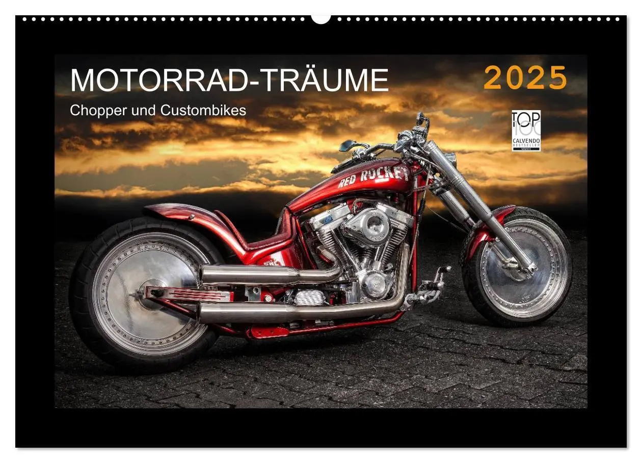 Cover: 9783435708505 | Motorrad-Träume - Chopper und Custombikes (Wandkalender 2025 DIN A2...
