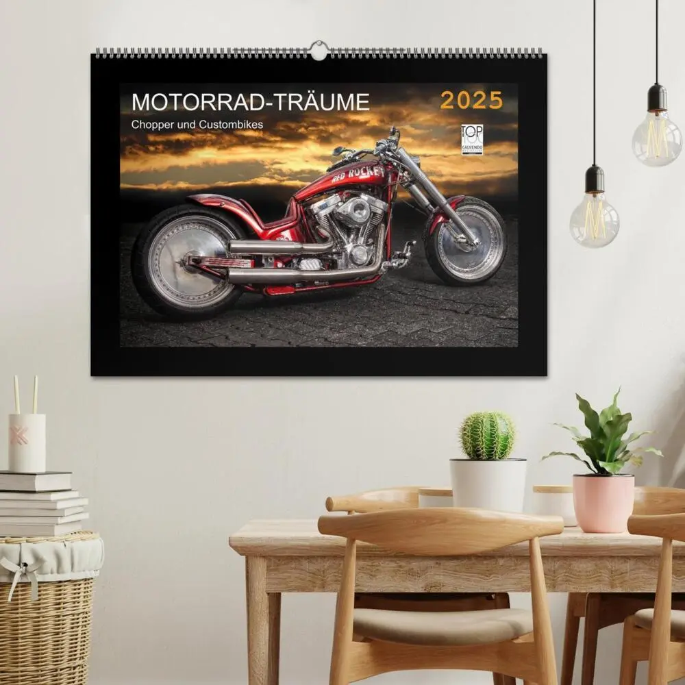 Bild: 9783435708505 | Motorrad-Träume - Chopper und Custombikes (Wandkalender 2025 DIN A2...