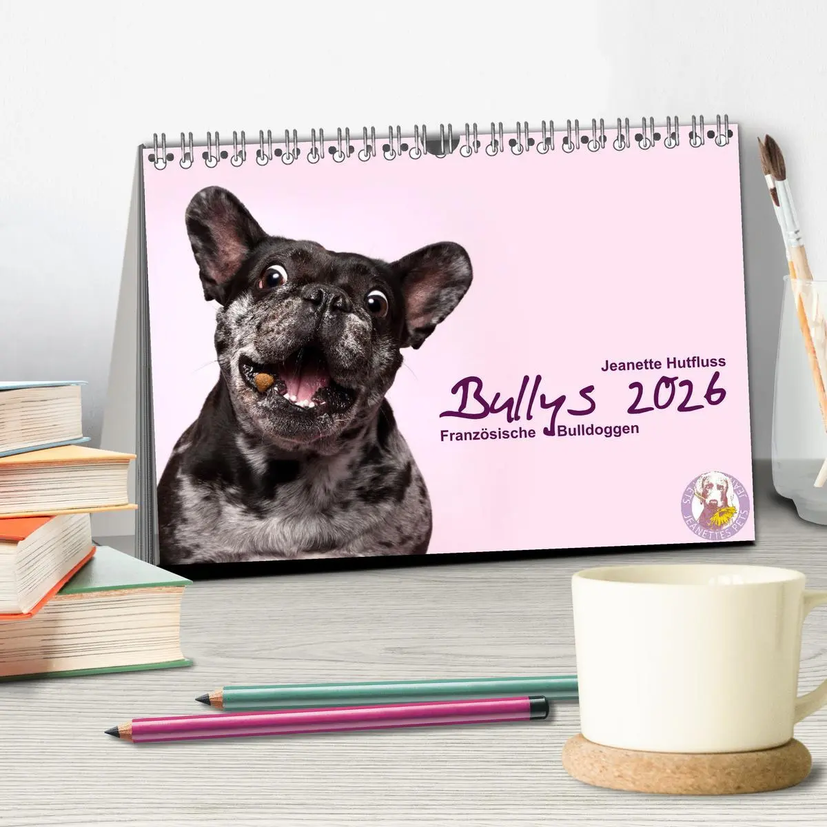 Bild: 9783457728505 | Bullys - Französische Bulldoggen 2026 (Tischkalender 2026 DIN A5...