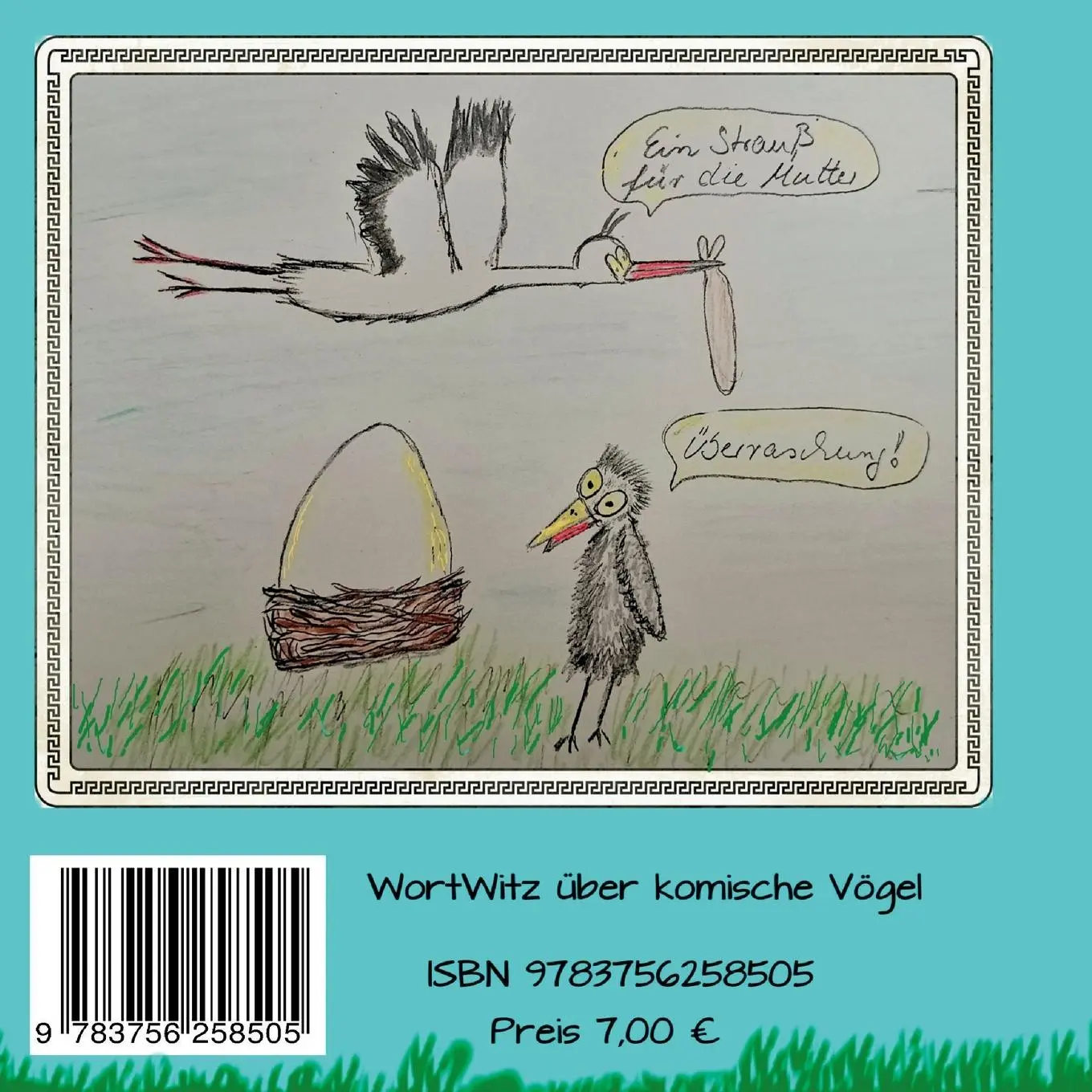 Rückseite: 9783756258505 | Rabenschwarz und Krähativ | Wortwitz | Frank W. Kallweit | Taschenbuch