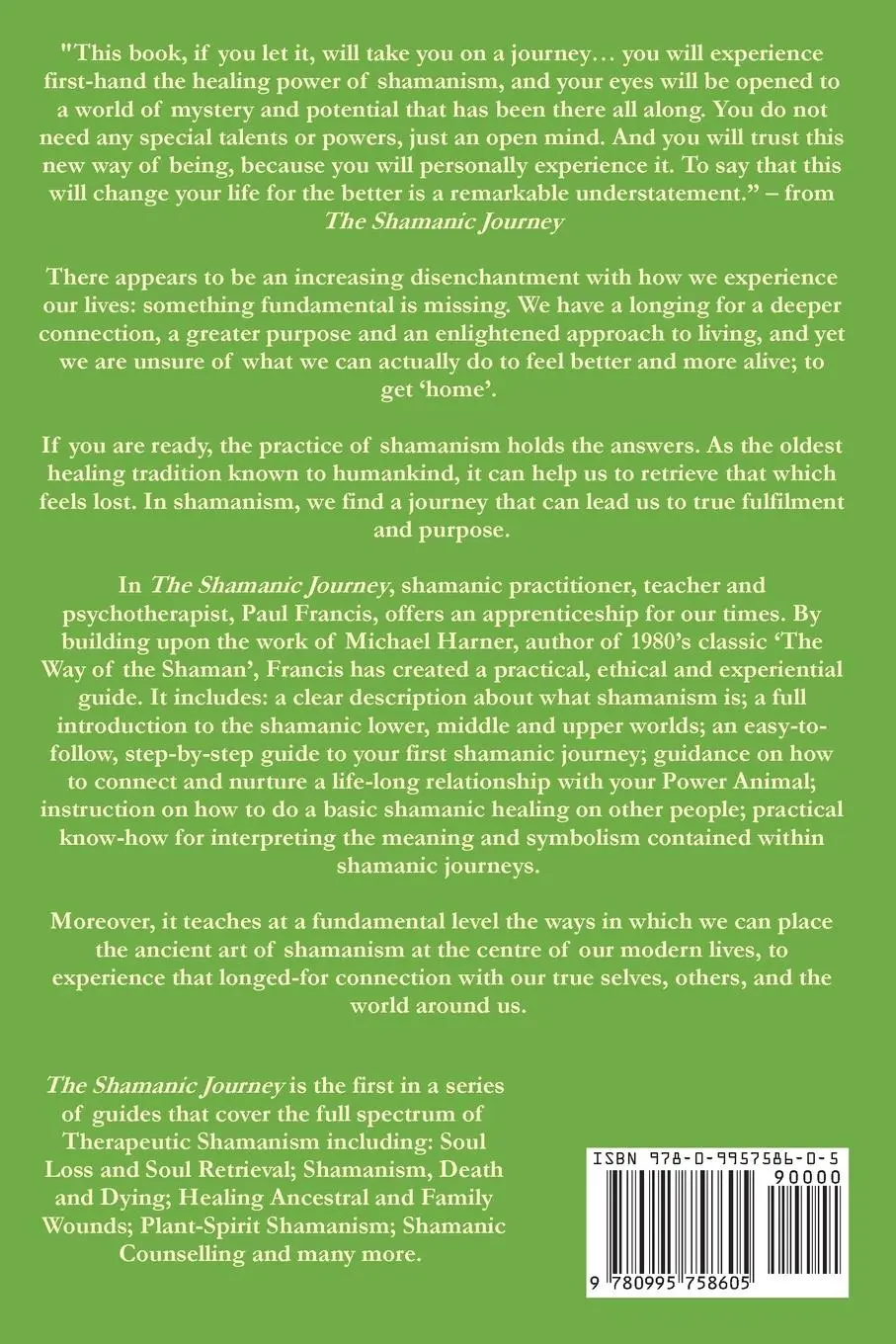 Rückseite: 9780995758605 | The Shamanic Journey | A Practical Guide to Therapeutic Shamanism