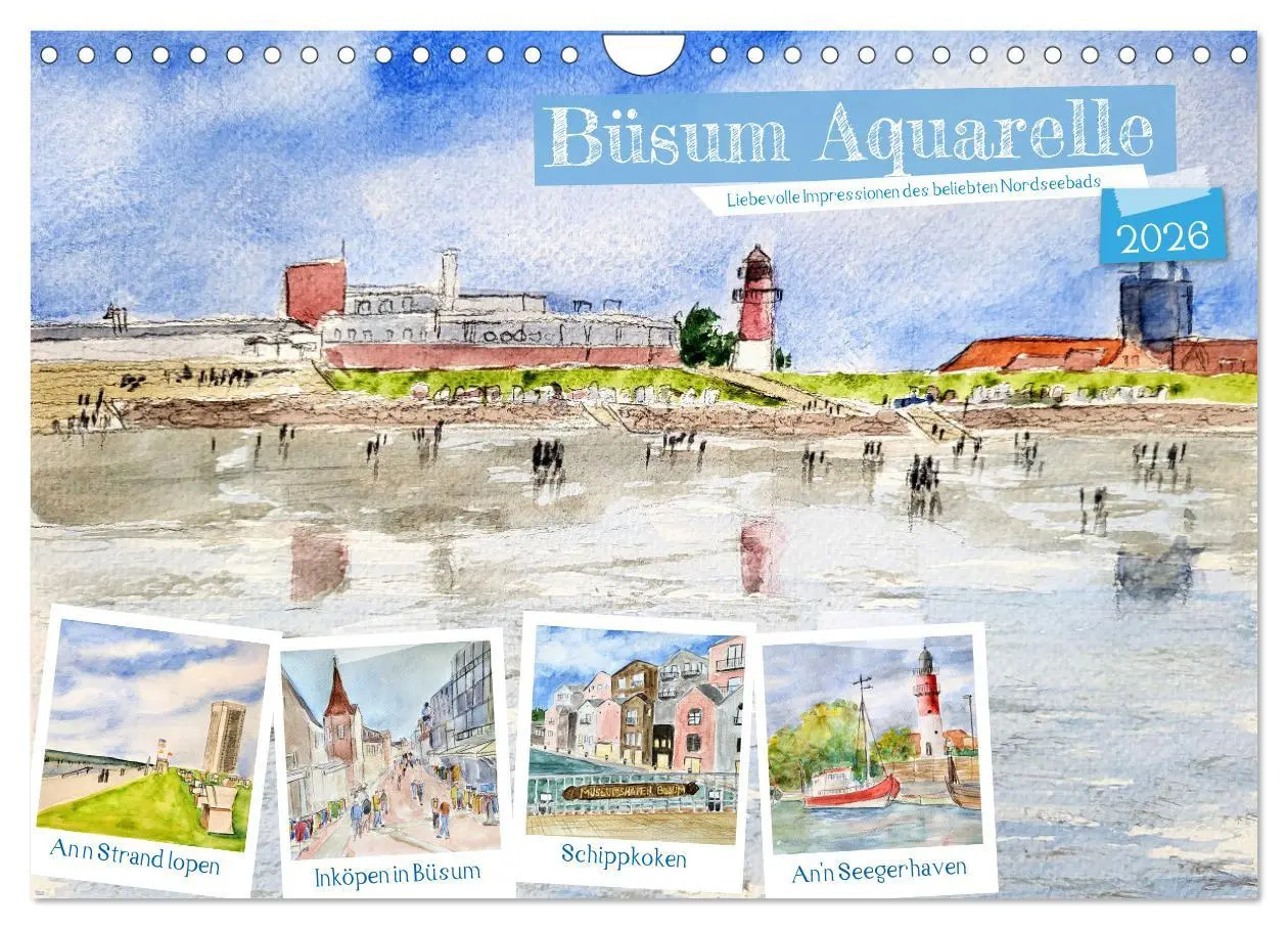 Cover: 9783457338605 | Büsum Aquarelle - Liebevolle Impressionen des beliebten Nordseebads...