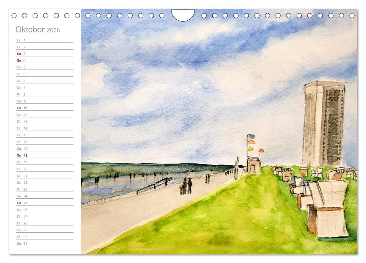 Bild: 9783457338605 | Büsum Aquarelle - Liebevolle Impressionen des beliebten Nordseebads...