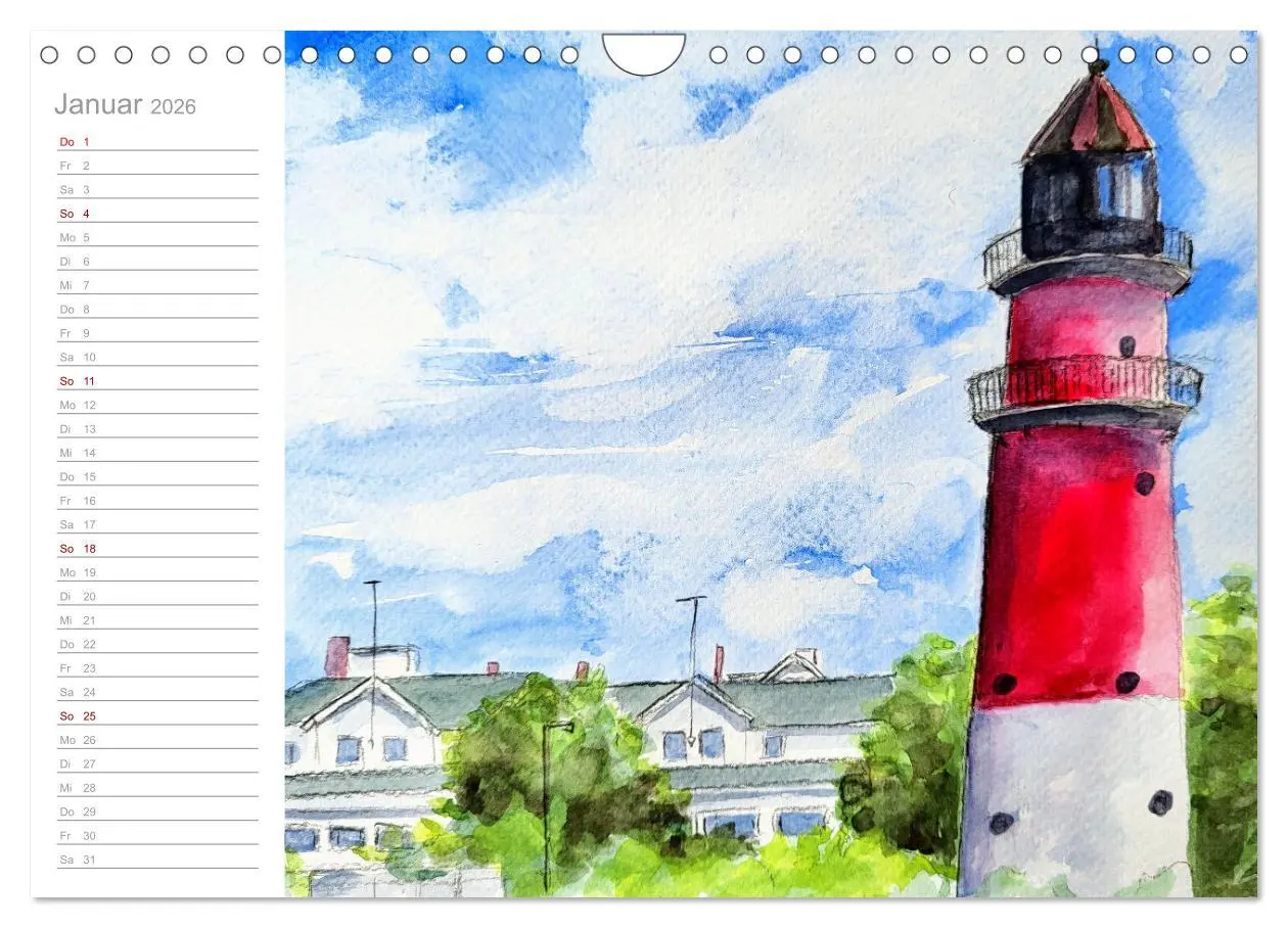 Bild: 9783457338605 | Büsum Aquarelle - Liebevolle Impressionen des beliebten Nordseebads...