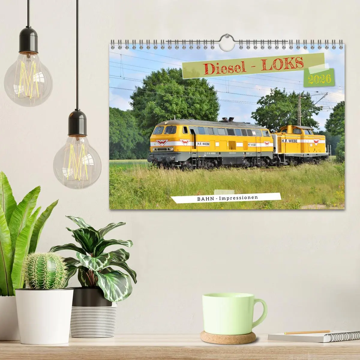 Bild: 9783457578605 | Diesel-Loks (Wandkalender 2026 DIN A4 quer), CALVENDO Monatskalender