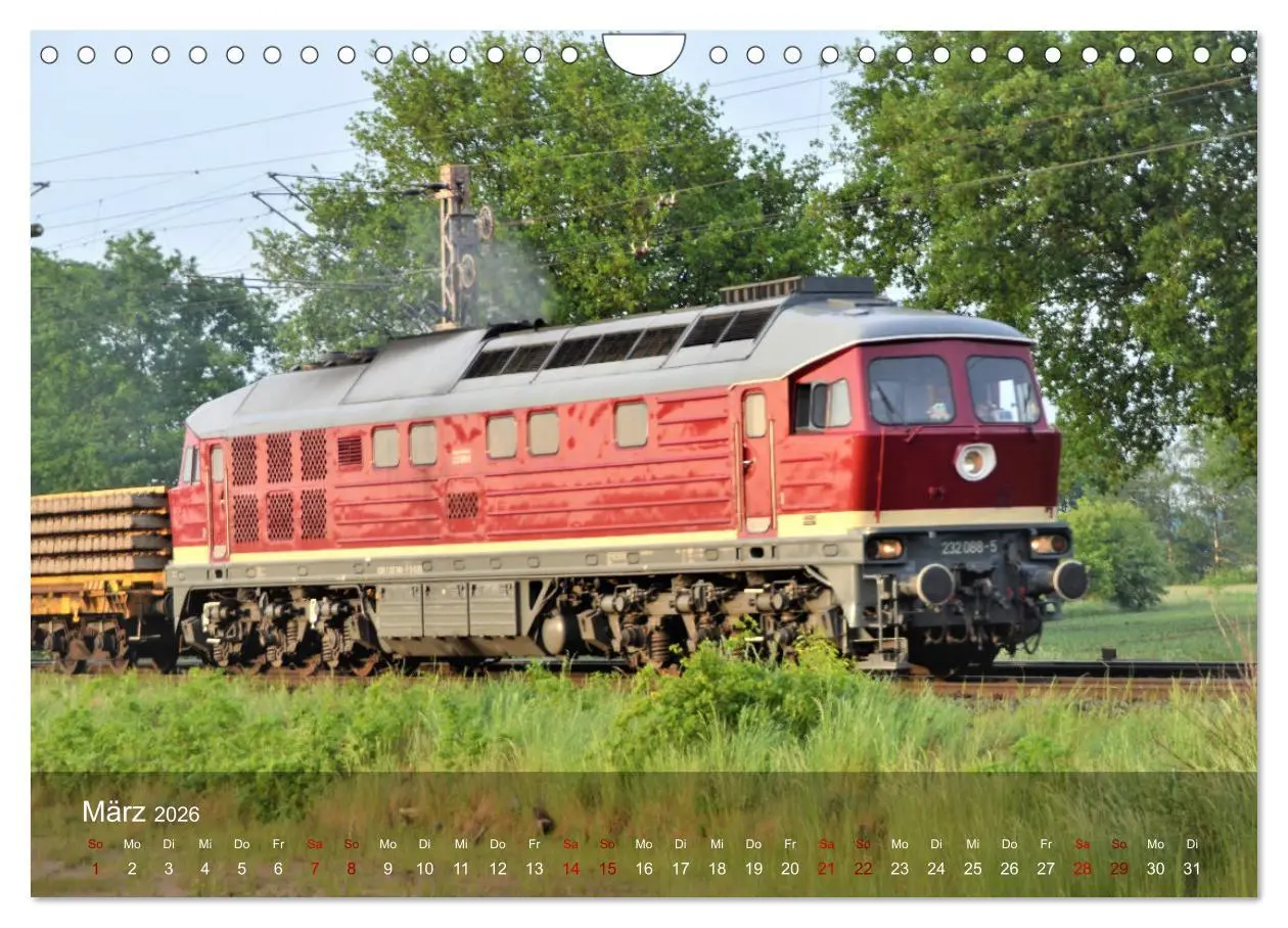 Bild: 9783457578605 | Diesel-Loks (Wandkalender 2026 DIN A4 quer), CALVENDO Monatskalender