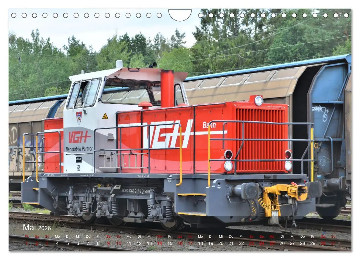 Bild: 9783457578605 | Diesel-Loks (Wandkalender 2026 DIN A4 quer), CALVENDO Monatskalender
