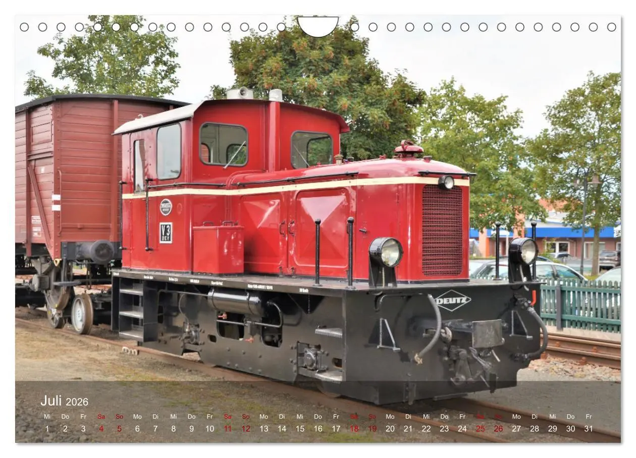 Bild: 9783457578605 | Diesel-Loks (Wandkalender 2026 DIN A4 quer), CALVENDO Monatskalender