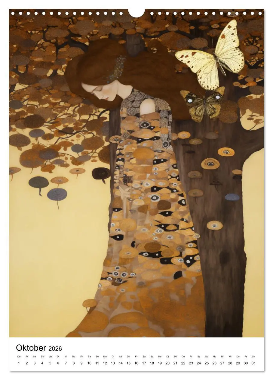Bild: 9783516288605 | Künstliche Impressionen. Ein Jahr in Klimts Natur. (Wandkalender...