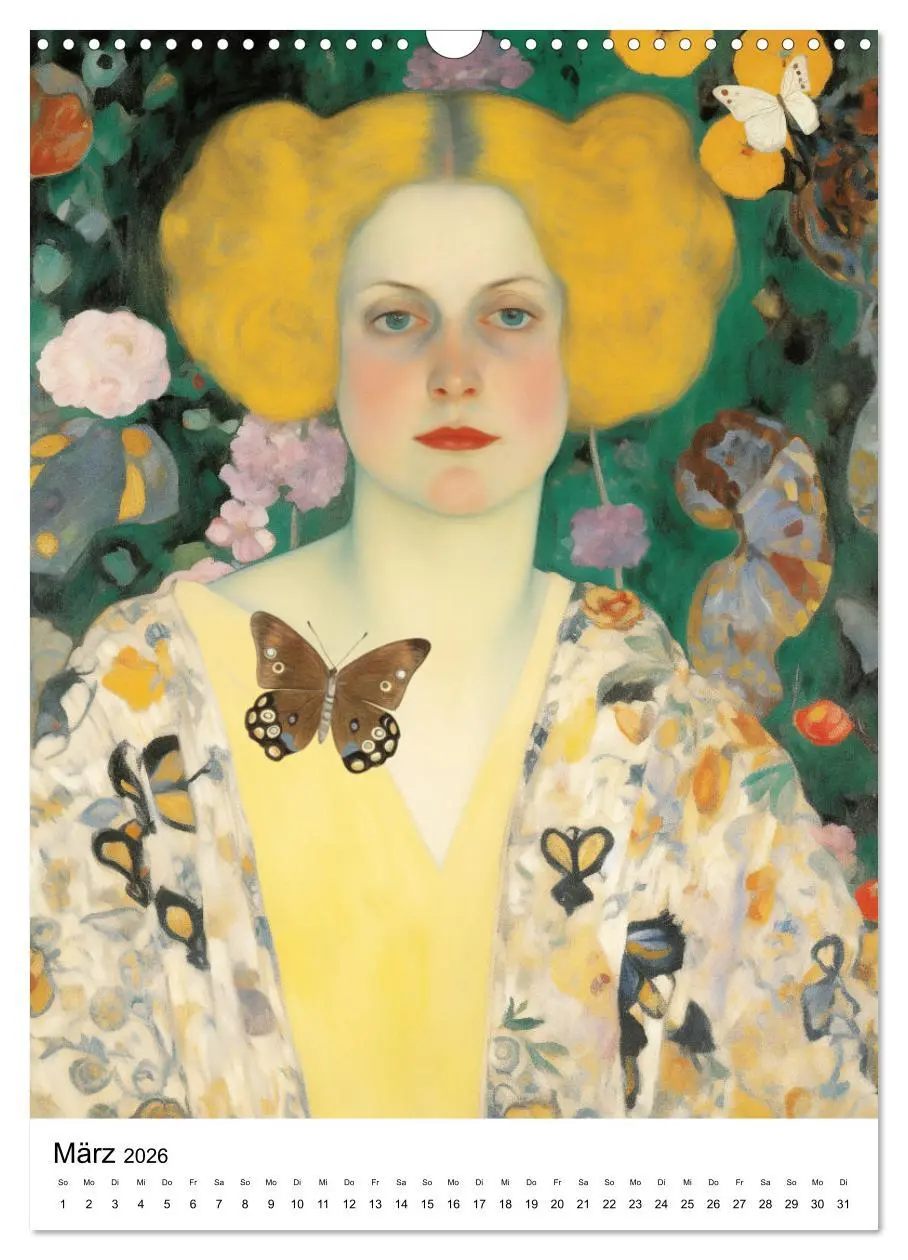 Bild: 9783516288605 | Künstliche Impressionen. Ein Jahr in Klimts Natur. (Wandkalender...