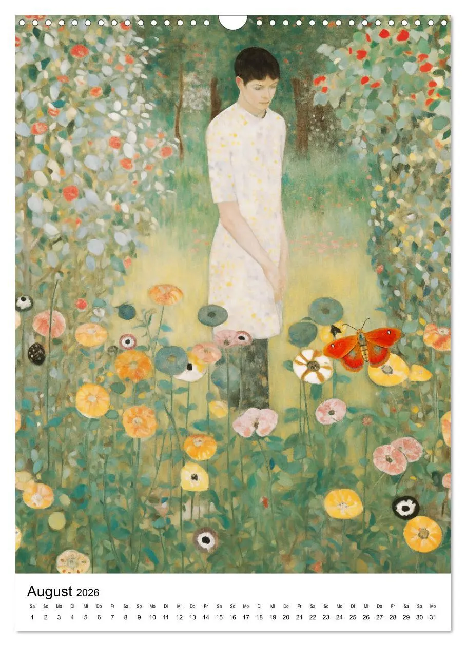 Bild: 9783516288605 | Künstliche Impressionen. Ein Jahr in Klimts Natur. (Wandkalender...