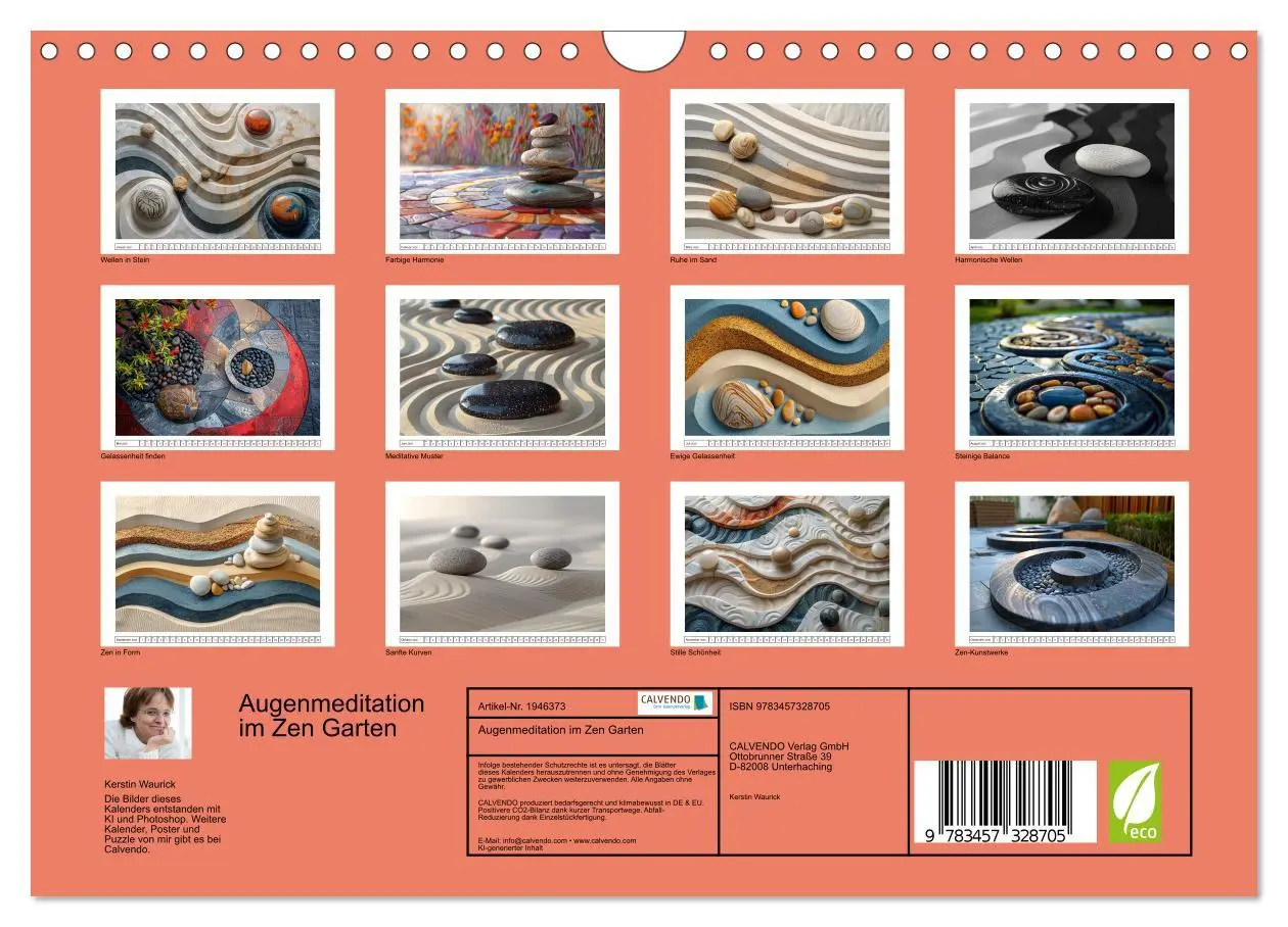 Bild: 9783457328705 | Augenmeditation im Zen Garten (Wandkalender 2026 DIN A4 quer),...