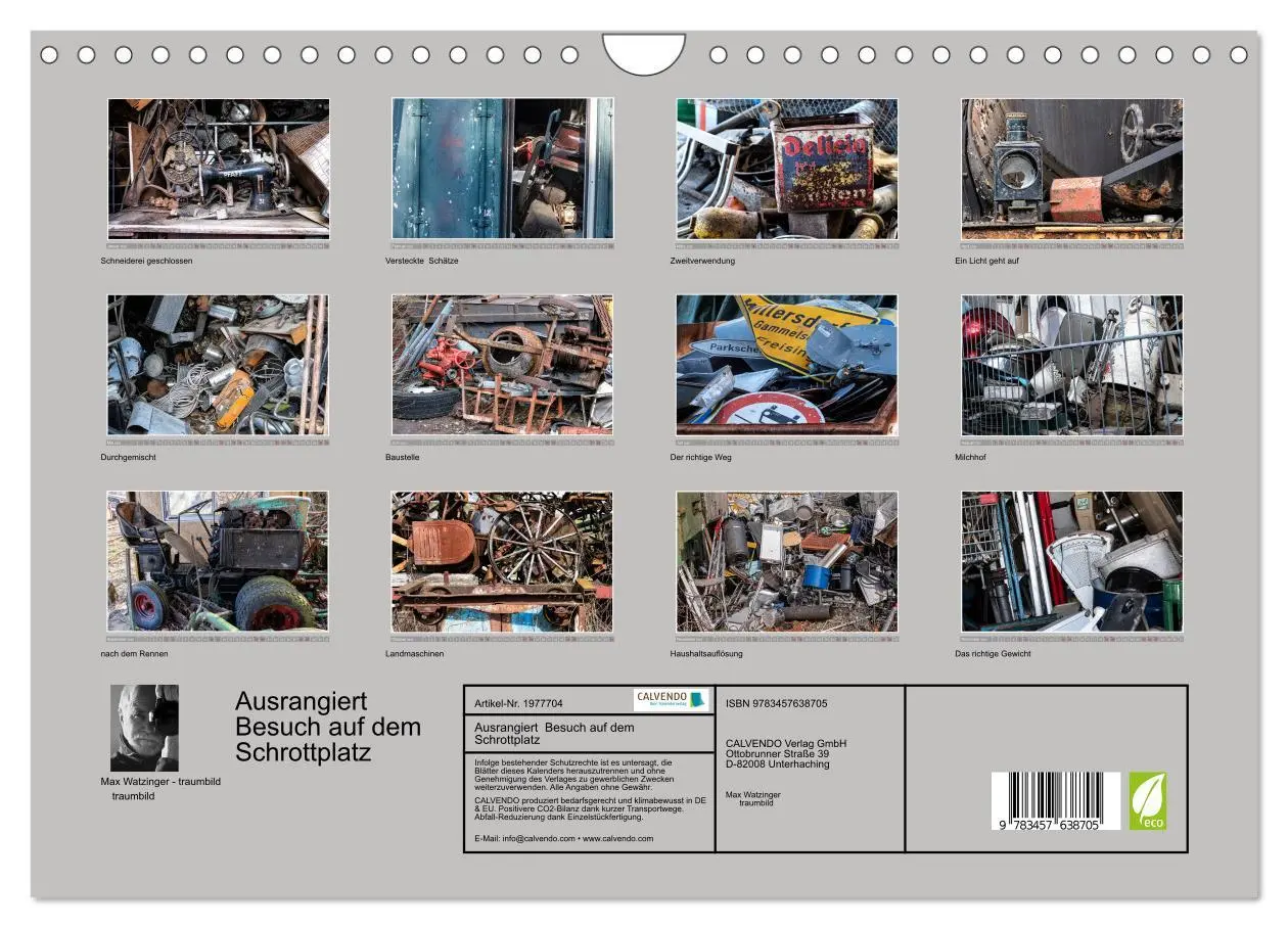 Bild: 9783457638705 | Ausrangiert Besuch auf dem Schrottplatz (Wandkalender 2026 DIN A4...