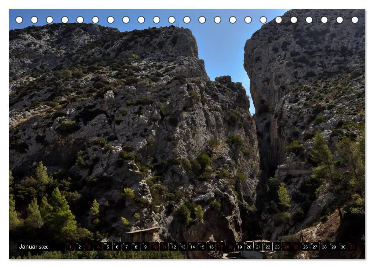 Bild: 9783457878705 | El Caminito del Rey (Tischkalender 2026 DIN A5 quer), CALVENDO...