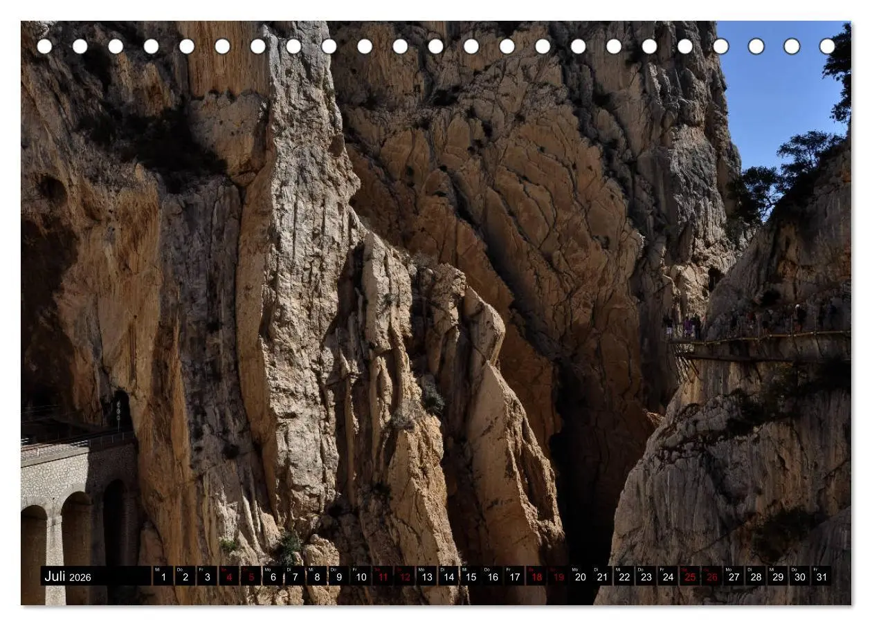 Bild: 9783457878705 | El Caminito del Rey (Tischkalender 2026 DIN A5 quer), CALVENDO...
