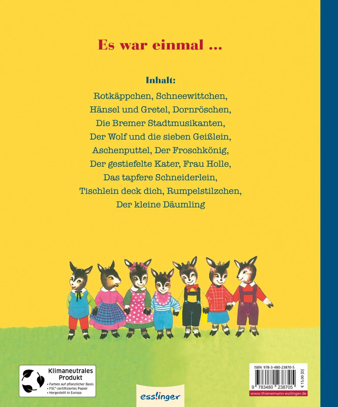 Rückseite: 9783480238705 | Kinderbücher aus den 1970er-Jahren: Mein großer Märchenschatz | Kuhn