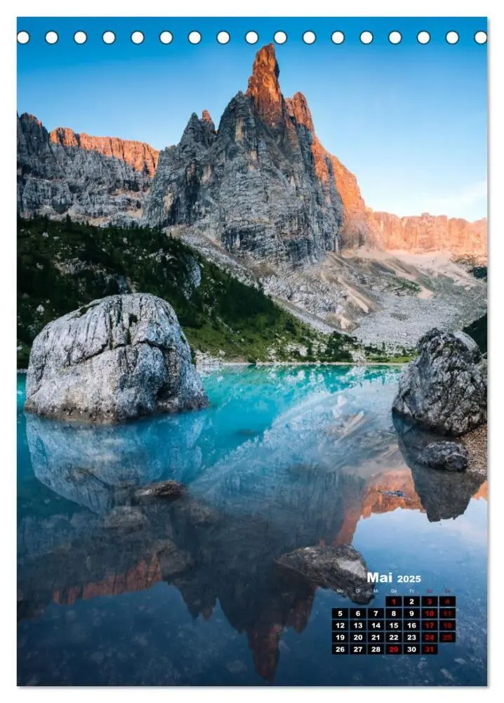 Bild: 9783435918805 | Dolomiten - Reise um die bleichen Berge zu entdecken (Tischkalender...