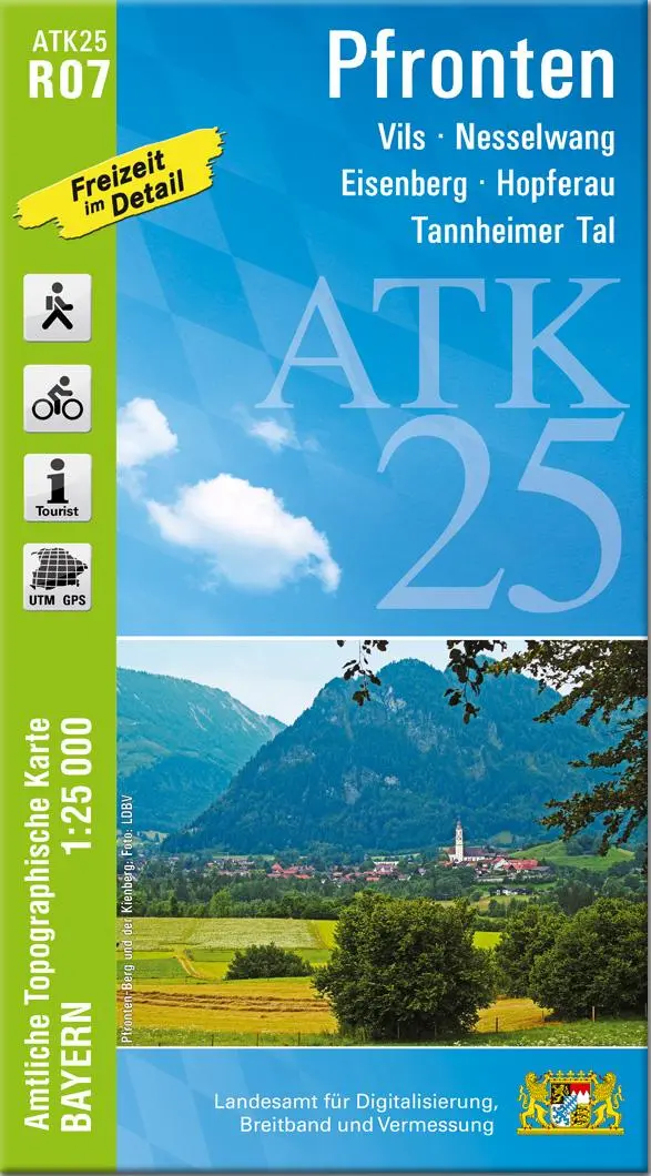 Cover: 9783899338805 | ATK25-R07 Pfronten (Amtliche Topographische Karte 1:25000) | Deutsch