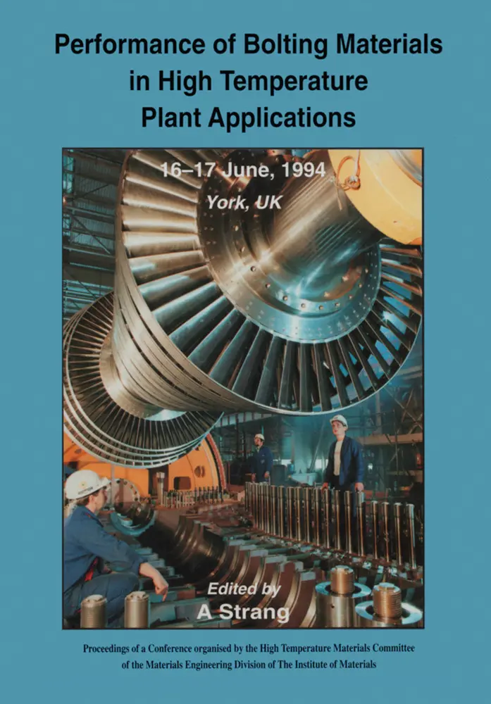Cover: 9780367448905 | Performance of Bolting Materials in High Temperature Plant...