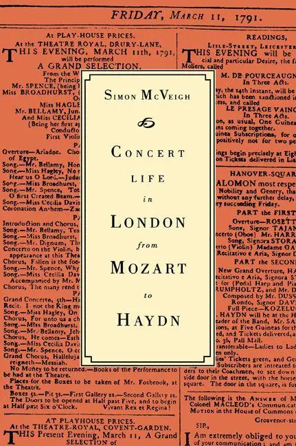 Cover: 9780521028905 | Concert Life in London from Mozart to Haydn | Simon Mcveigh | Buch