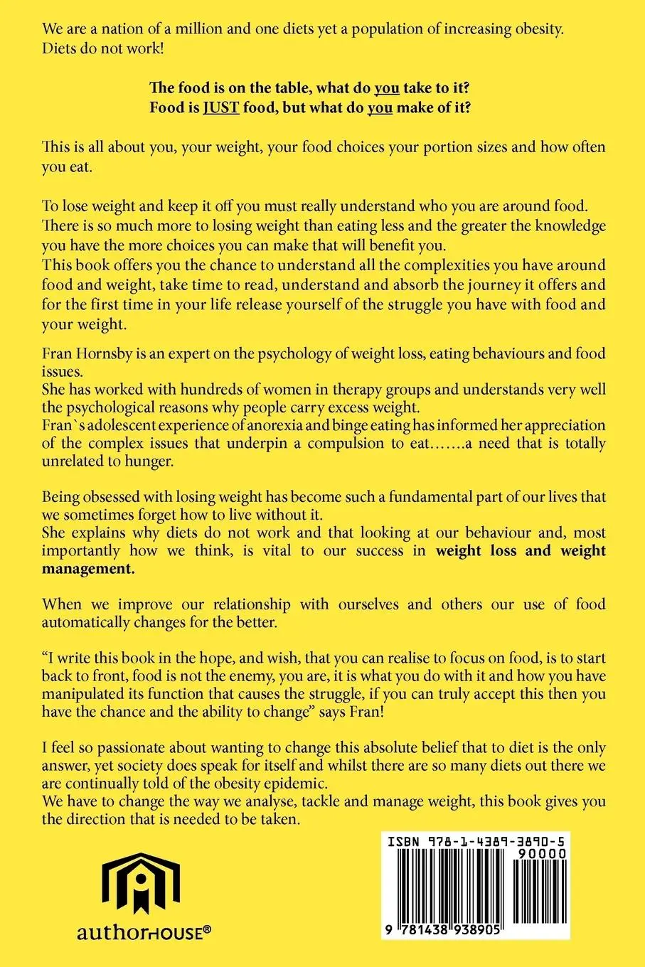 Rückseite: 9781438938905 | Don't Diet | Fran Hornsby | Taschenbuch | Kartoniert / Broschiert