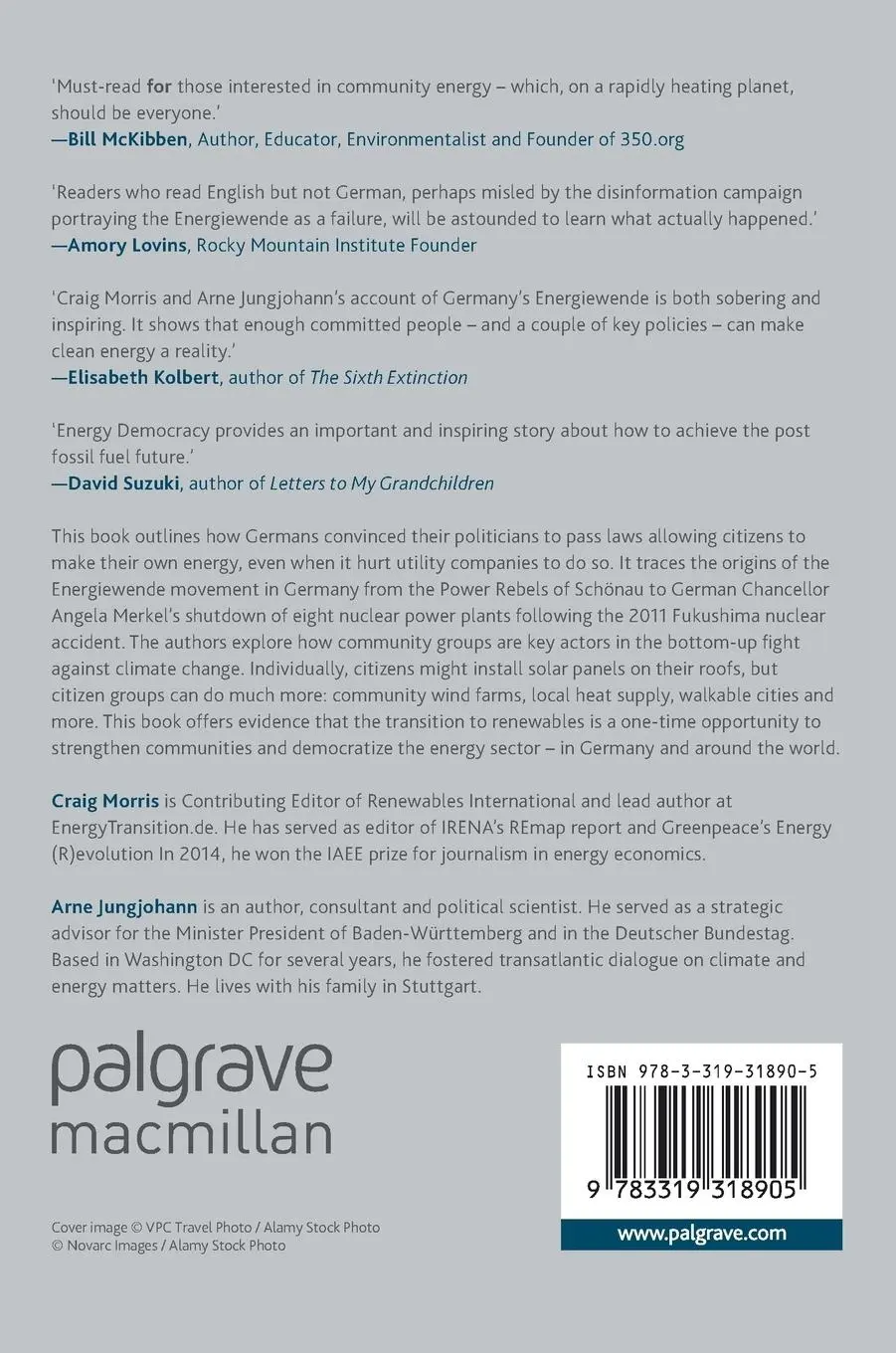 Rückseite: 9783319318905 | Energy Democracy | Germany's Energiewende to Renewables | Buch | xxiii